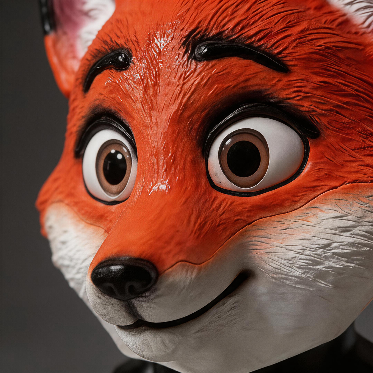 NightNineMask Fox Full Head Latex Animal Mask for Cosplay