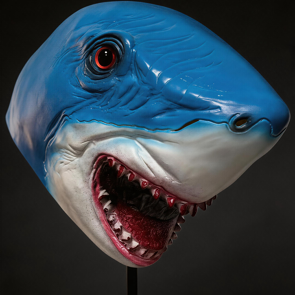 NightNineMask Realistic Shark Latex Mask, Realistic Animal