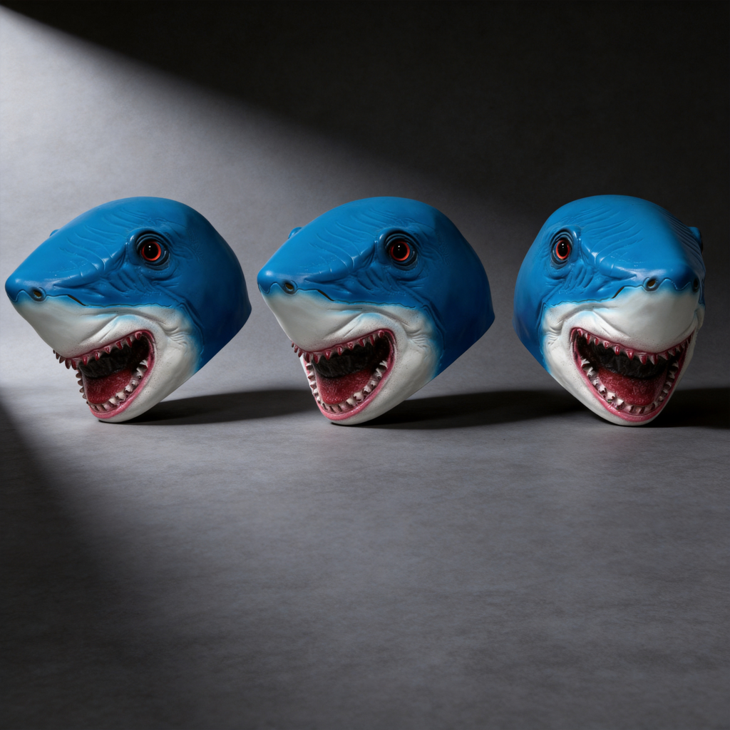NightNineMask Realistic Shark Latex Mask, Realistic Animal