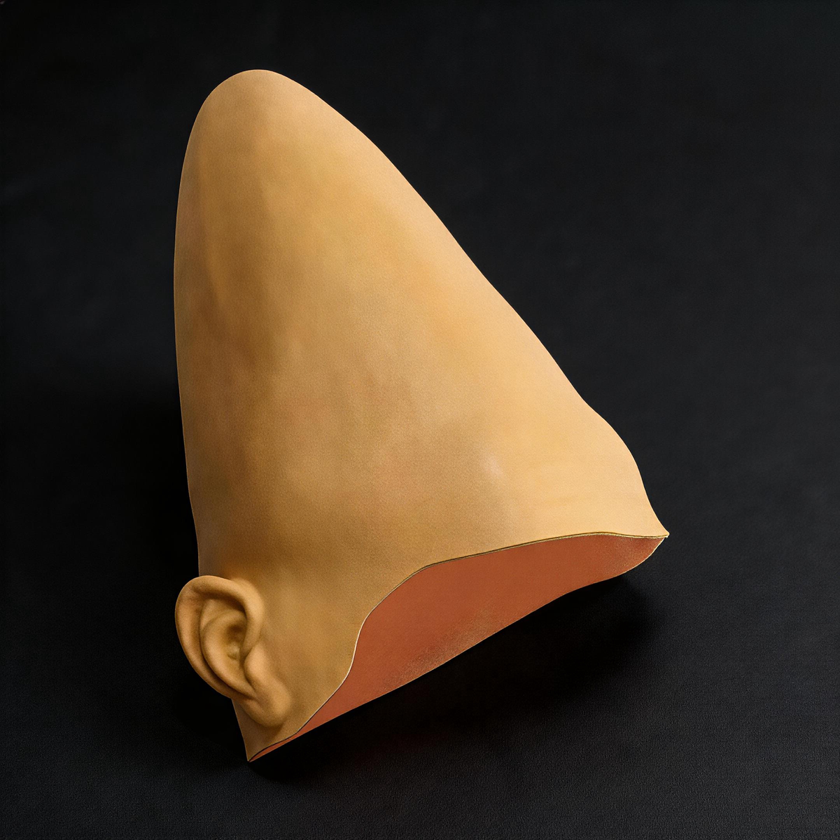 Funny Latex Pointed Head Mask, Novelty Cone Head Costume Accessory for Halloween Cosplay