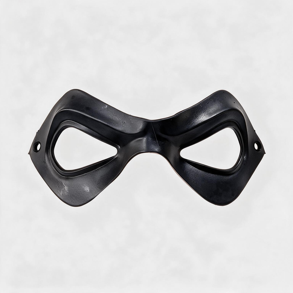 NightNineMask Black latex eye mask, robber mask props, for Cosplay, Adult